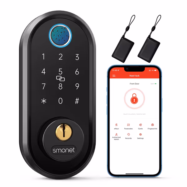 SMONET Fingerprint Smart Deadbolt